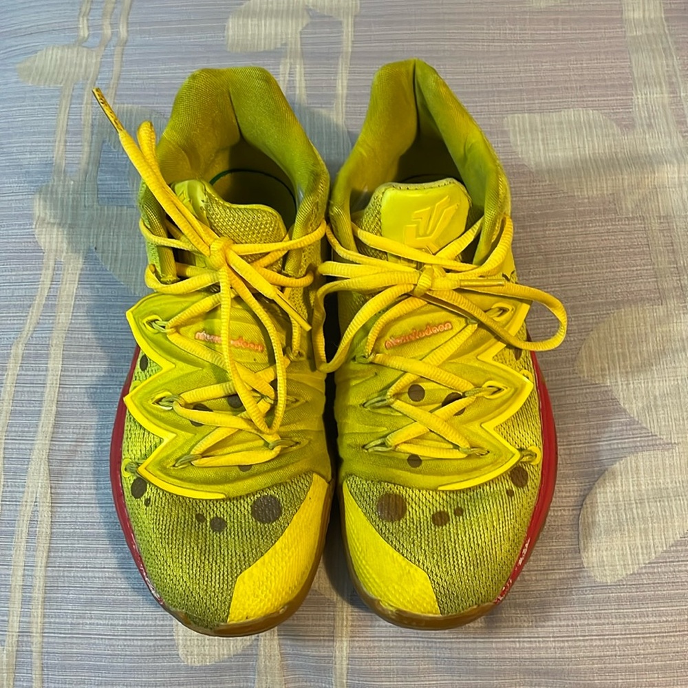Nike Kyrie spongbob sneakers.
